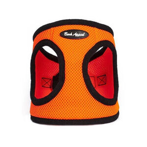 Bark Appeal Solid Mesh EZ Wrap Orange Dog Harness - XXS